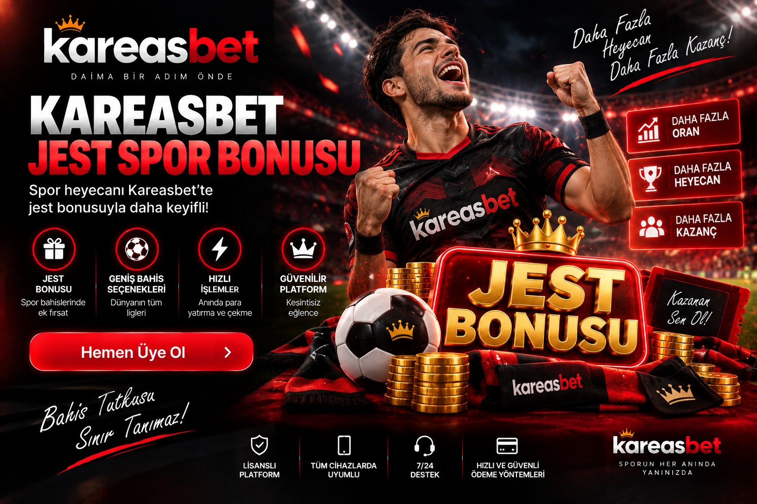 kareasbet jest spor bonusu